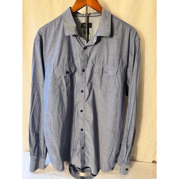 Calvin Klein Other - Calvin Klein Button Down Shirt Mens XL Blue Excellent Cotton Long Sleeve Pockets